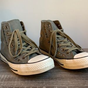 Converse Chuck Taylor Green Studded High Top